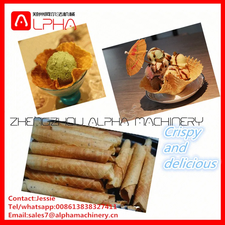 Small Business Hot sale ice cream cone rolling machineandegg roll making machineandegg tray production machine