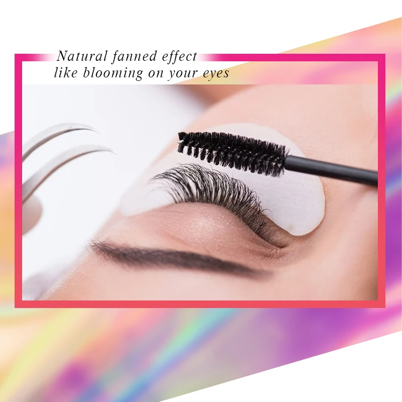 Private label cc curl eyelash extensions 16 Rows Individual Eyelashes Extension For Professionals