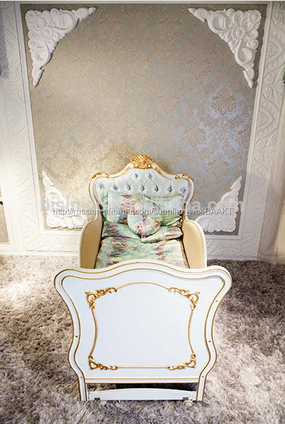 Роскошный Европейский стиль младенца Дети Мебель для спальни, Детская кроватка