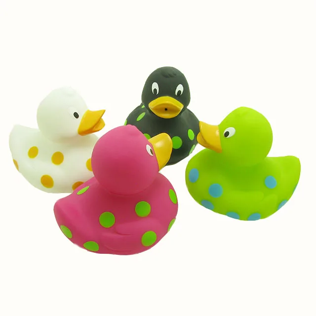 2022 Hot Eco-friendly duck toys for kids Diving ducks toys Bath Plastic Floating spotted duck