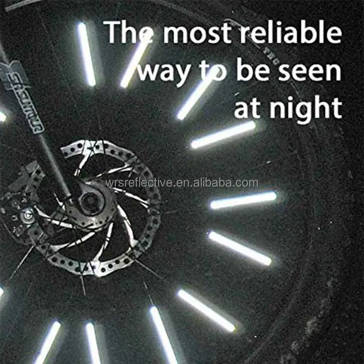 12 шт. велосипедный Горный Велосипед колесный обод спицы Крепление зажим трубка отражатель сигнальная лента