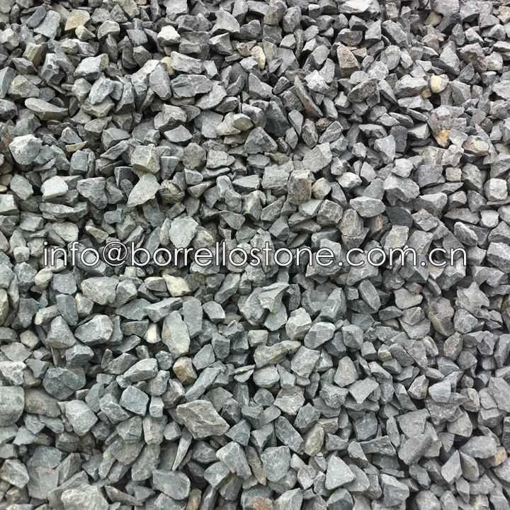 
decorative crushed black basalt gravel for garden 