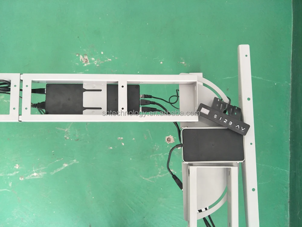 3 Legs electric height adjustable and rotatable office corner desk  L shaped desk office desk  corner