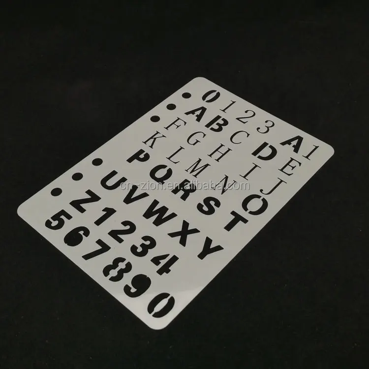 Children Mylar DIY Plastic Numbers Letters Drawing Stencils/template for Scrapbook