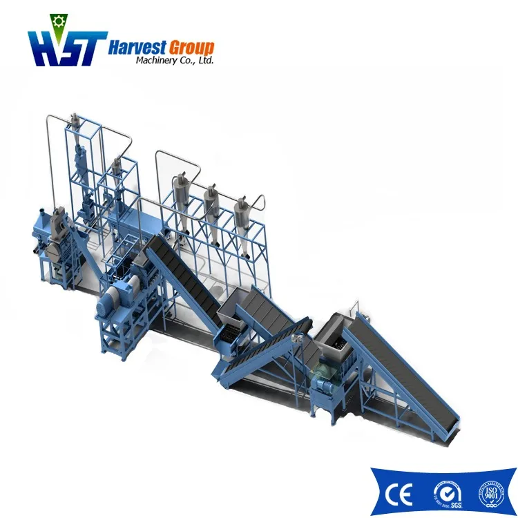 Full automatic granulator machine tire recycling for rubber granule