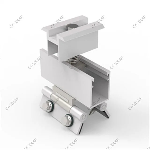 Aluminum adjustable roof clamp for metal roof, solar metal roof mounting clamp