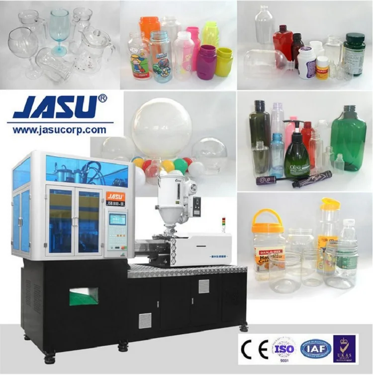 
Jasu Newest Fast PET plastic bottles making machine equipment, single stage automatic injection stretch blow molding machine 