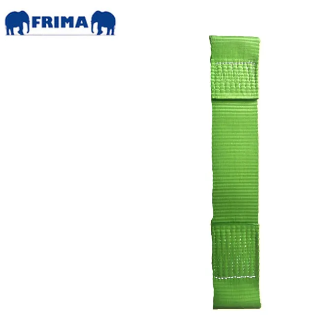 Поднимающая груз весом до 5 тонн полиэстер лямки слинга с двумя петли на обоих концах для мотоцикла из мягкой петли