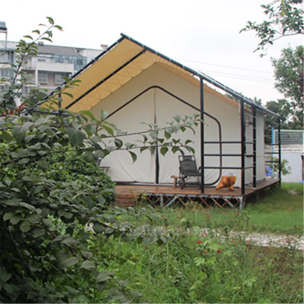 family outdoor Luxury Safari Tent For Resorts & glamping