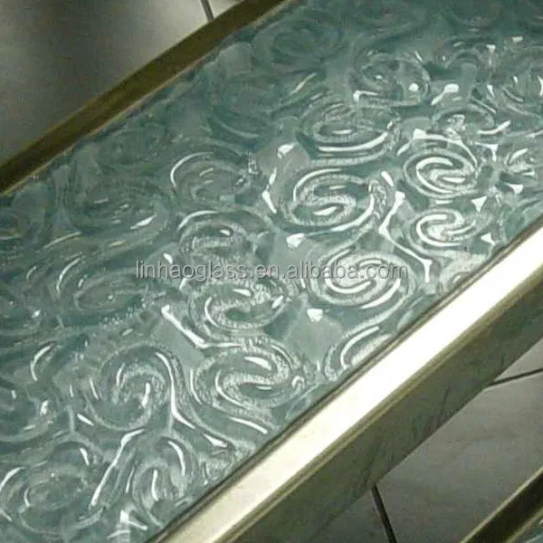 
nonslip stair steps fritted glass, antiskid glass stair case and platform 