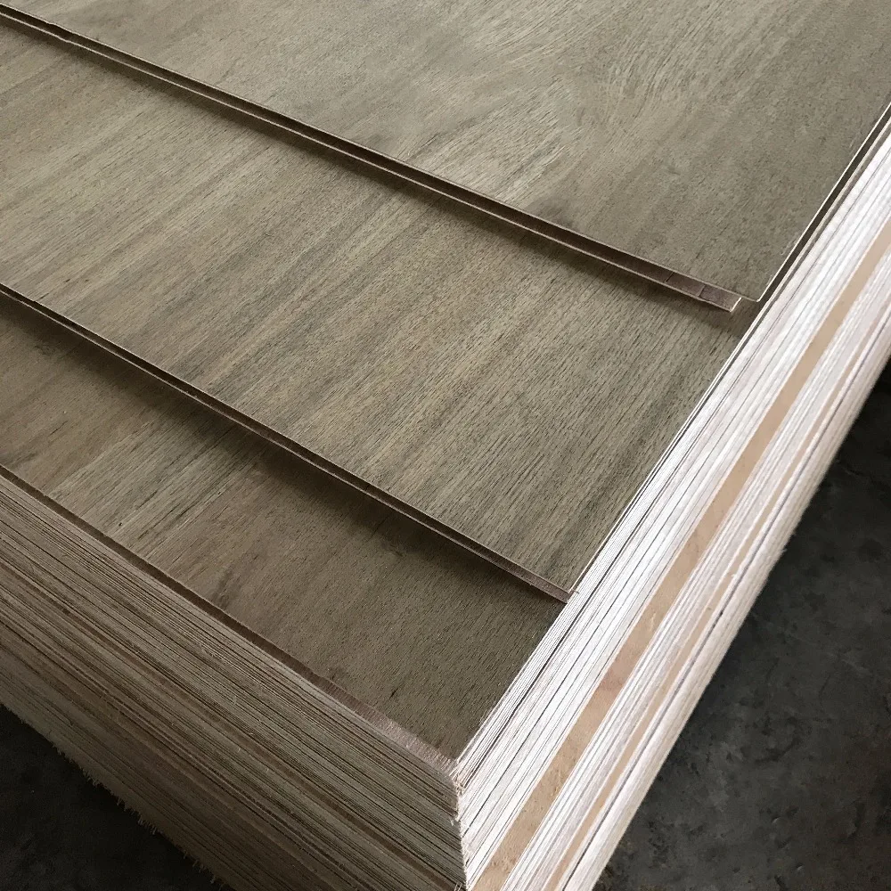 4x8 Natural Teak veneer laminated plywood for india market