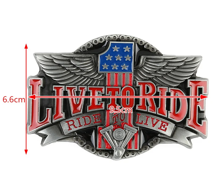 40 мм Внутренний размер серебристый металл с эмалированными пряжками для ремня из сплава с головой орла мотоцикла