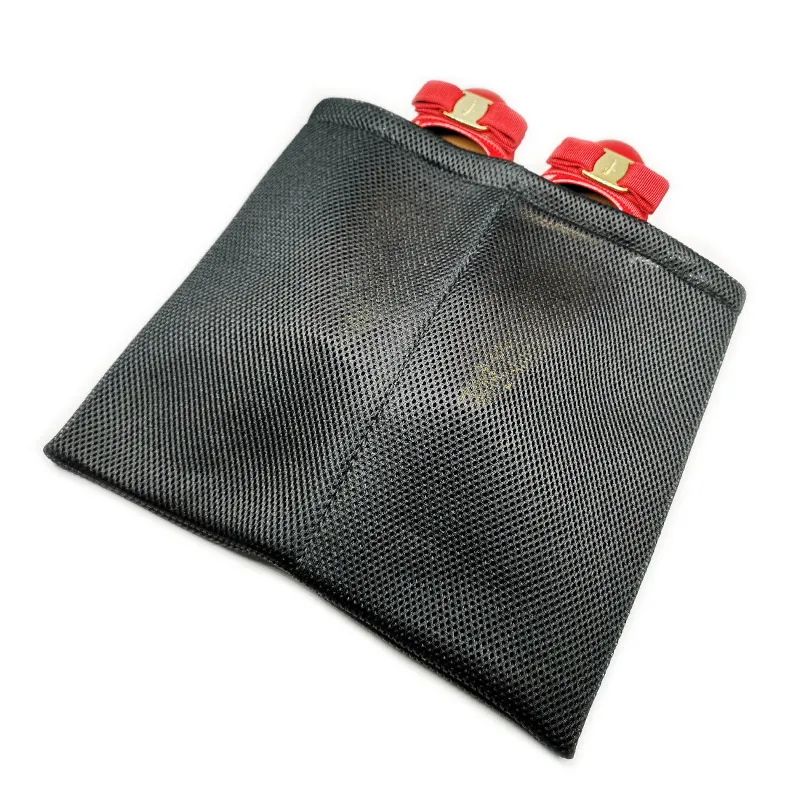 Custom Logo Sandwich Mesh Fabric Drawstring Shoe Dust Bag Pouch
