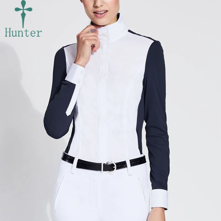 
Racing Show Shirt Lady Horse Equestrian Riding Shirt For Women 