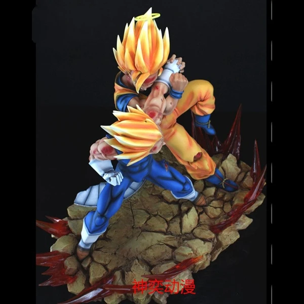 Chinese factory custom made handmade carved hot new products polyresin son goku statue