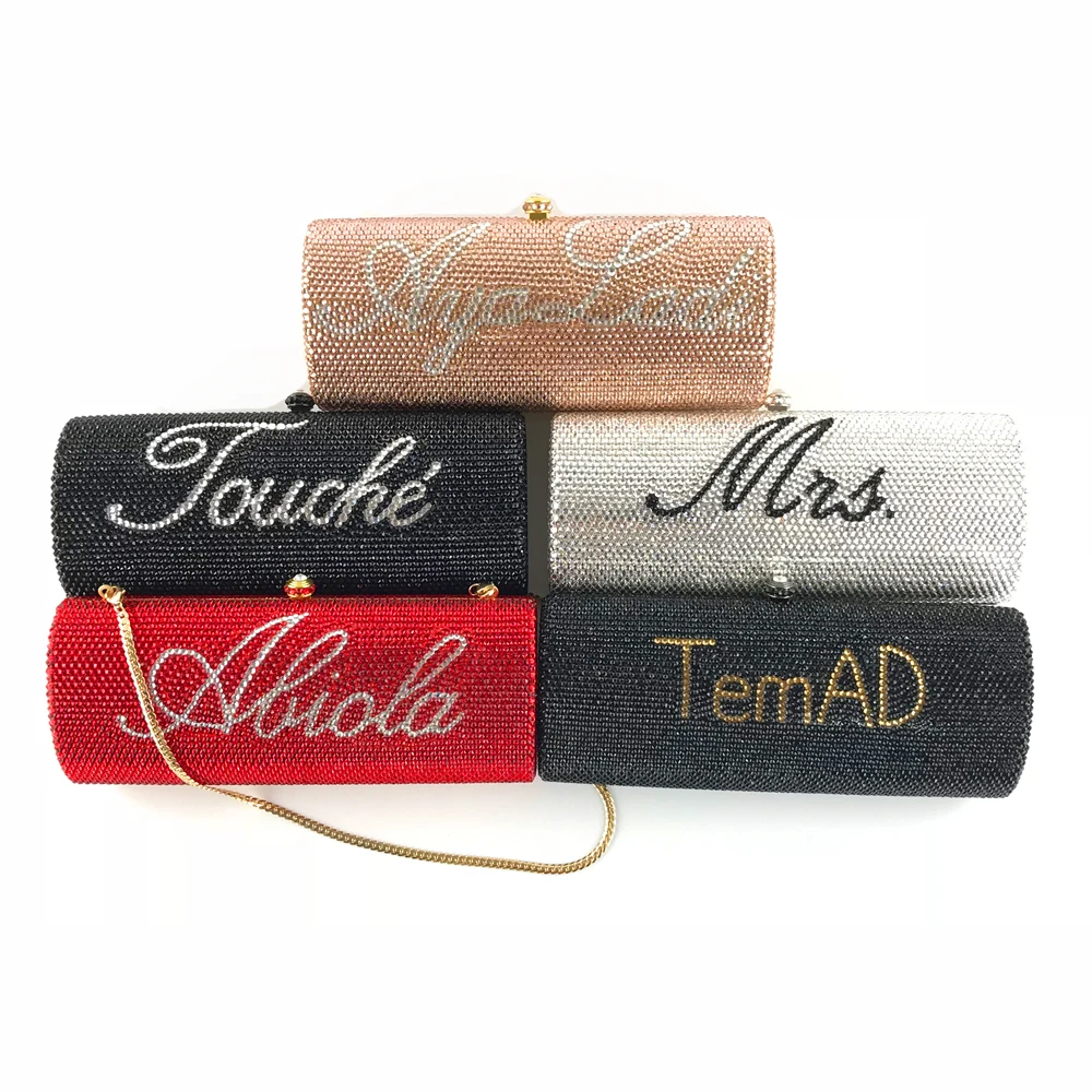 
Factory customized crystal evening clutch bags with top quality OC3591 