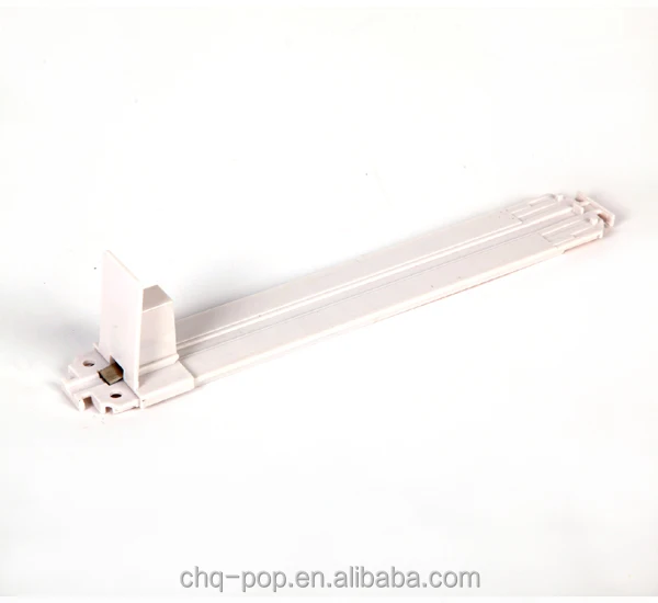 Clear plastic shelf divider /shelf divider pusher