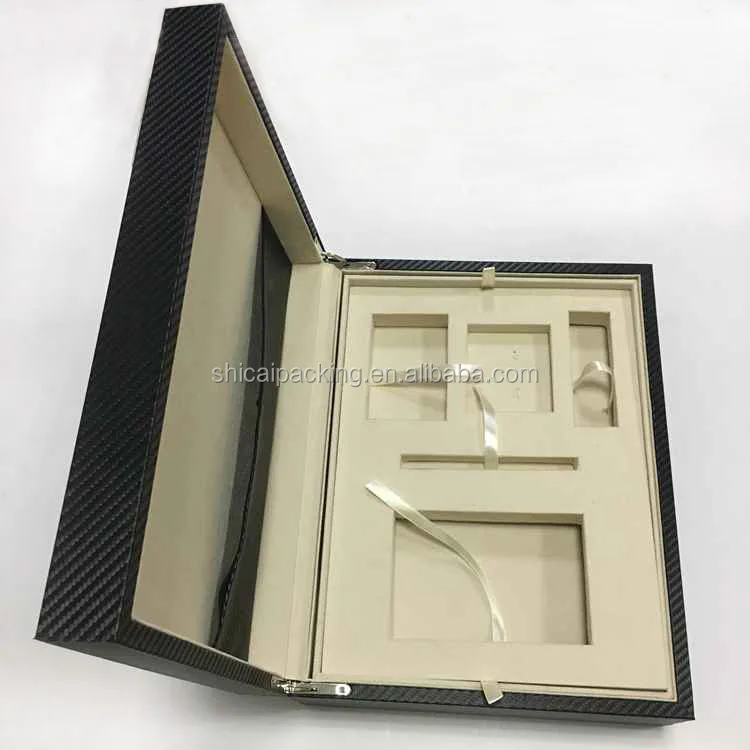 
Кожаная деревянная Мужская Подарочная коробка для галстуков, запонок, пояса и кошелька 