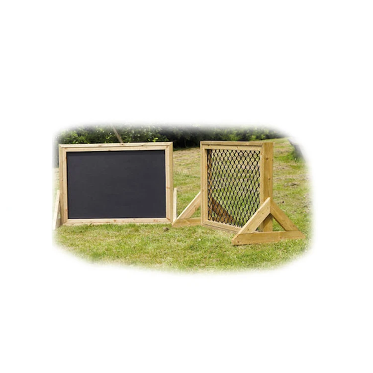 Educational children learning outdoor wooden blackboard montessori funiture