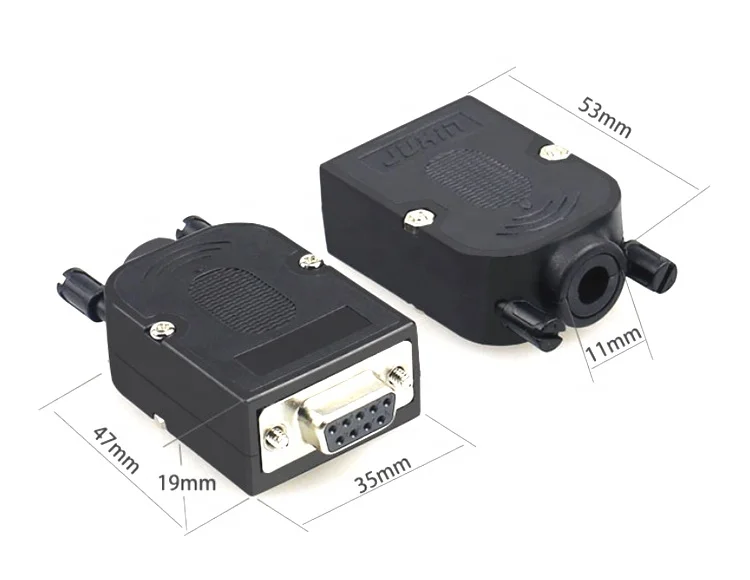 D SUB 9-pin Female Port Adapter to Terminal Connector Signal Module with Case