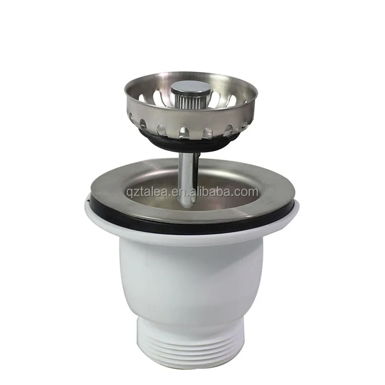 
Quality choice bathroom twist and lock sink basket strainer 