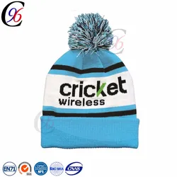 new style hot selling pattern cheap winter hat outside sports warm football soccer knitted toque