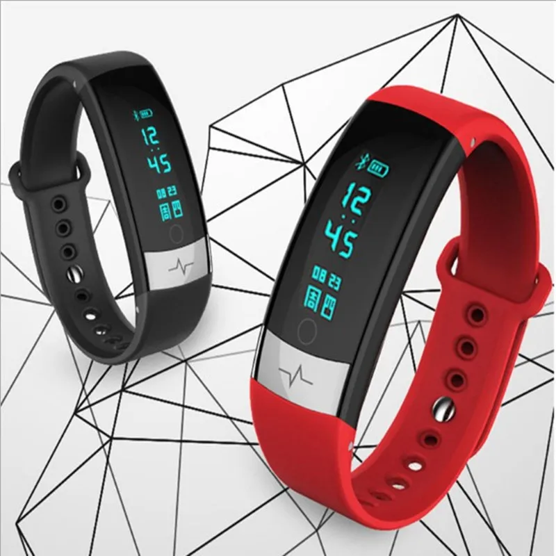 QS03 Heart Rate Monitor IP67 Waterproof Fitness Running Women Men Sports Bracelet smart watch