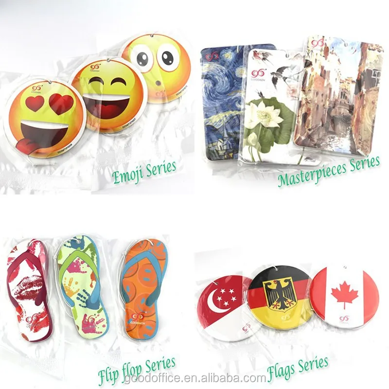 custom car air freshener paper Various styles Car decoration gifts hang air freshener