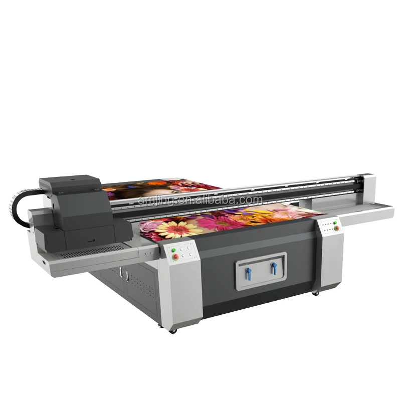Professional Factory price for glass metal ceramic wood plastic leather printing machine AMJ 2030 Flatbed UV Printer