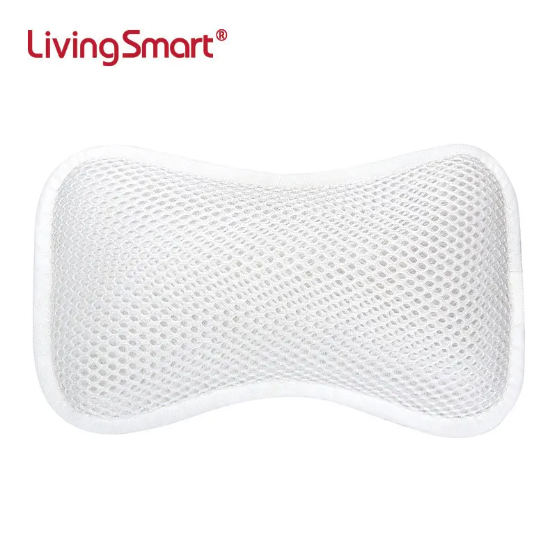 Hot Sale Spa 3D mesh bone with suction cup bath pillow