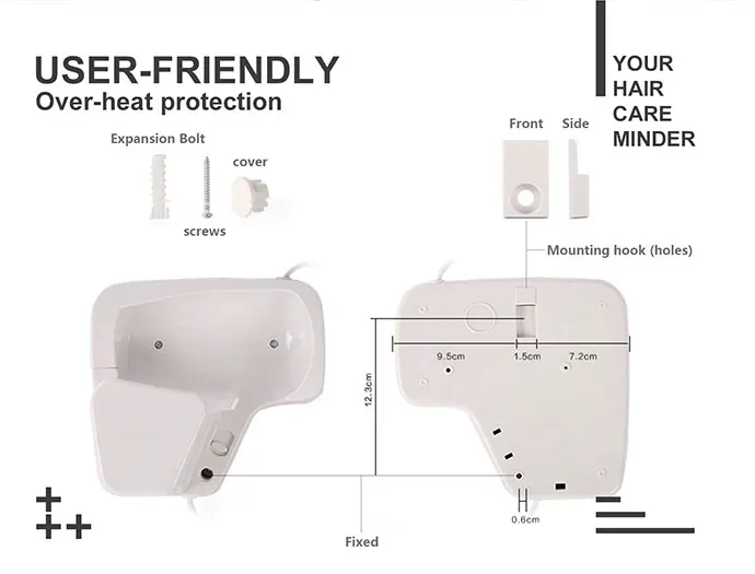 Honeyson New Arrival Usa Hotel Professional Pocket Rechargeable Hair Dryer