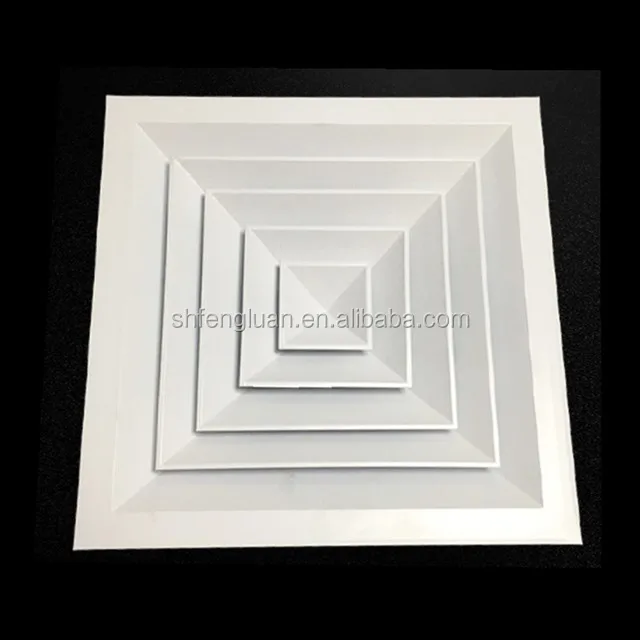 high quality air conditioning ceiling aluminum square diffuser