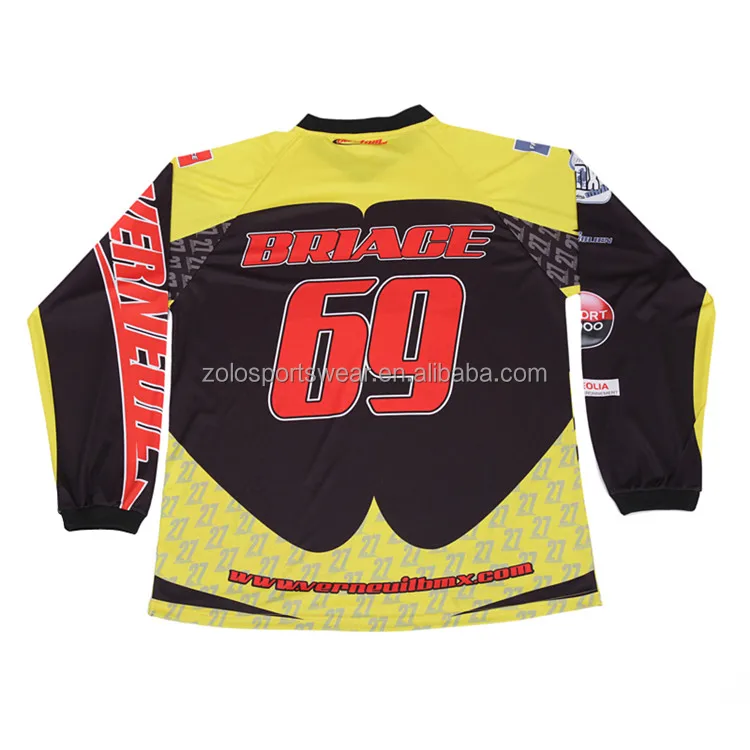Wholesale Sublimation Motocross Clothing Custom Design Bmx Jersey