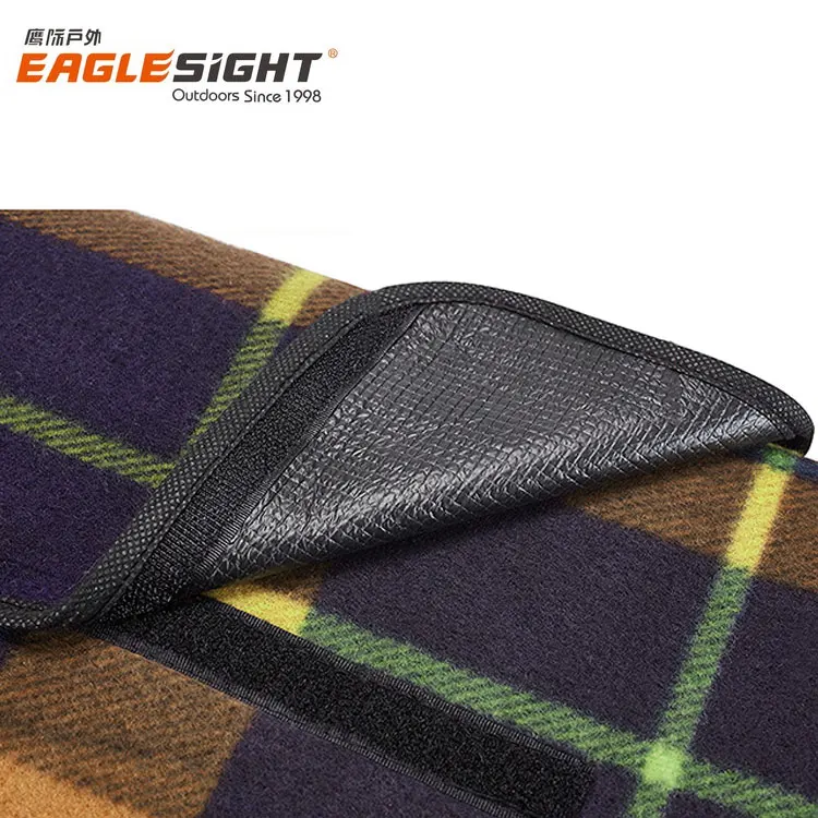 Custom Foldable Fleece Picnic Blanket Waterproof Soft for Beach Camping Hiking Traveling with Aldi Logo for Outdoor Activities