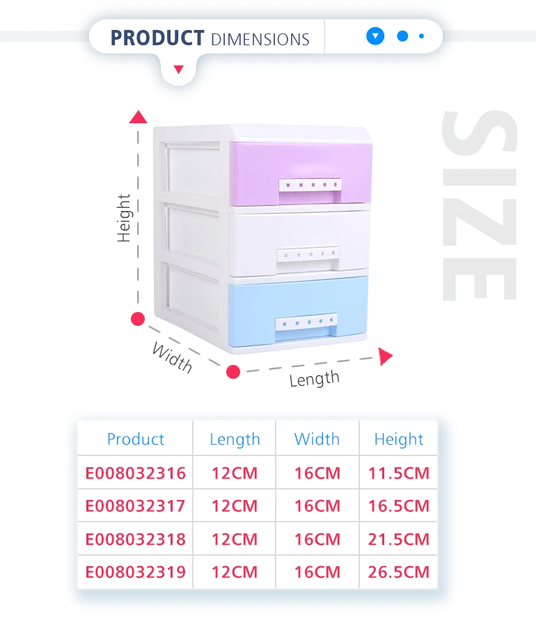 
Office storage box baby cabinet 5-tier plastic drawer with high quality 