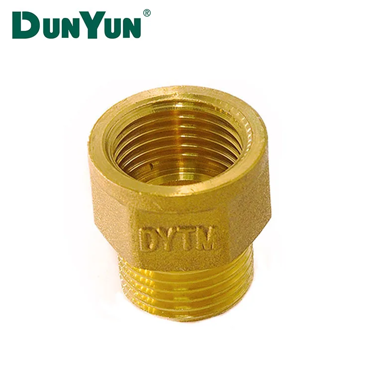 DUNYUN factory high Quality Brass Double Female Nipple Coupling double female pipe coupling