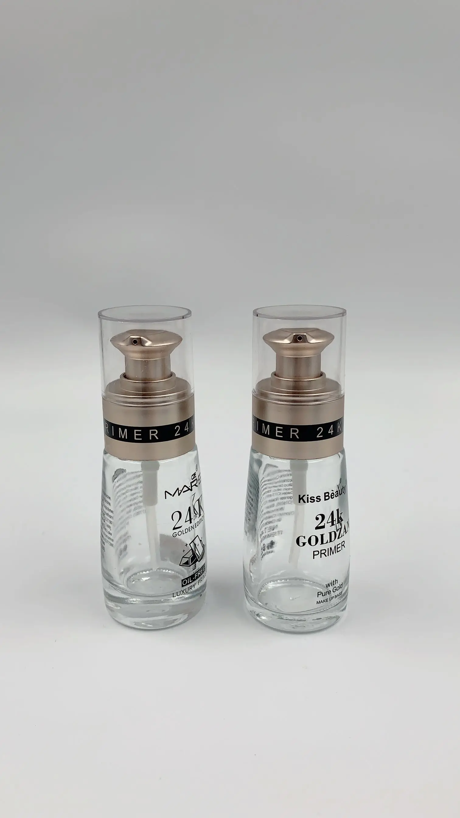 Hot selling luxury kind skin care serum cream glass bottle with pump