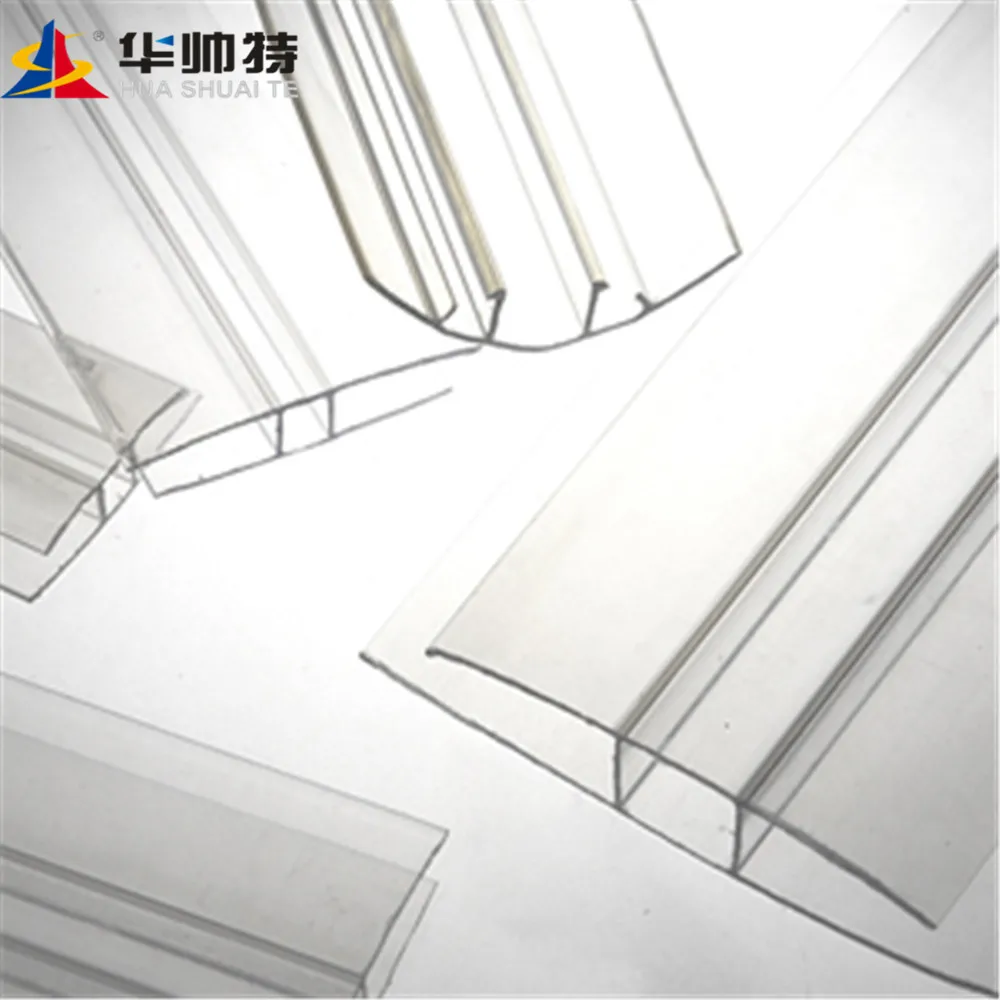 100% Virgin Plastic H Profile / Polycarbonate Connectors
