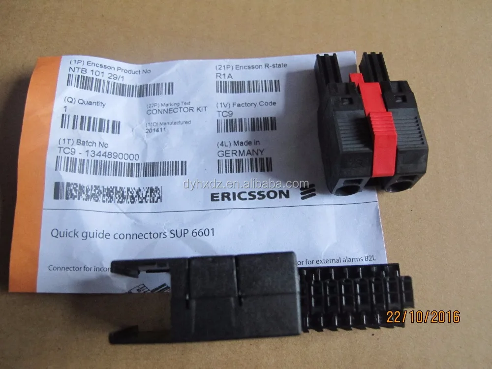Ericsson quick guide connectors SUP 6601 NTB 101 29/1