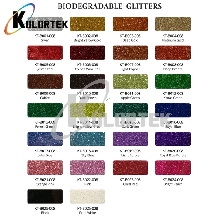 Kolortek Hot Selling Bio Glitter Cosmetic Grade Biodegradable Glitters