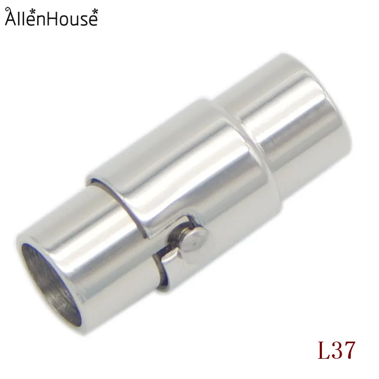 Silver Gold Tone Swivel Clasp End Cap Safety Lock For 2/3/4/5/6/7/8mm Leather Cord