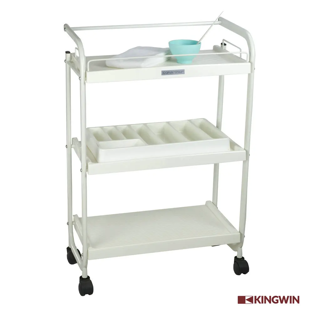 beauty salon trolley SPA Cart with Plastic Shelves
