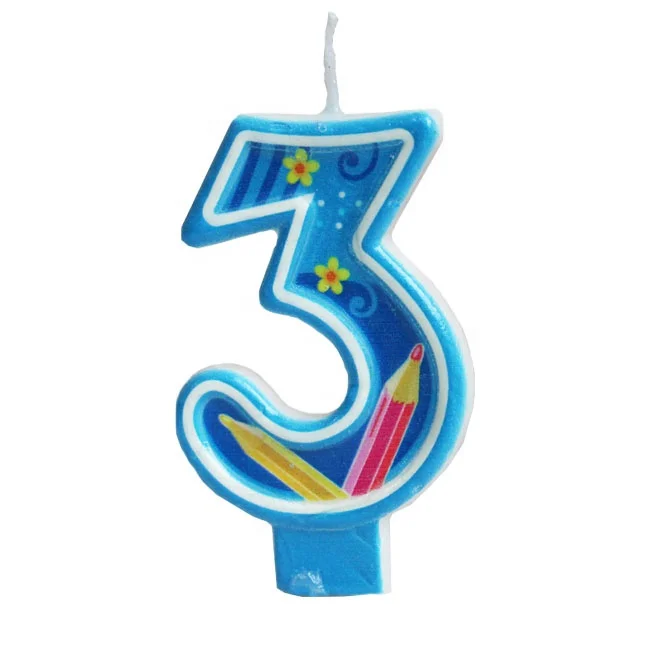 New item for kids wholesale colorful number candles
