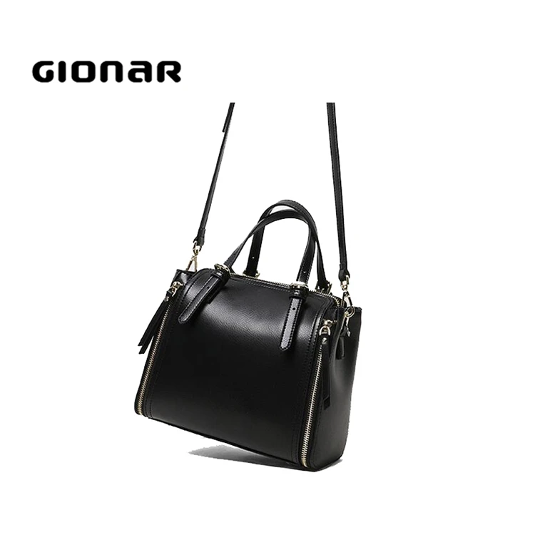New Designs Purses Goods and Hand Over the Shoulder Messenger Black Italy Ladies Leather Handbags Bags