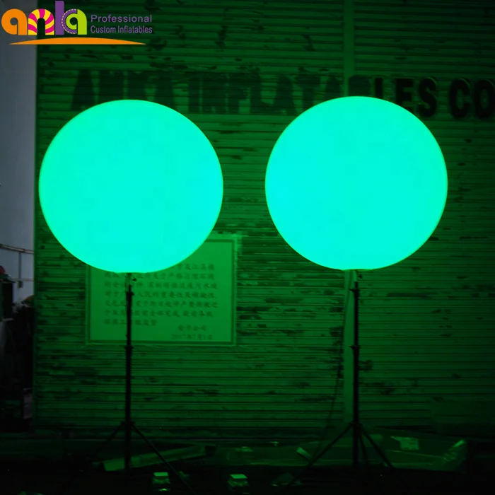 Cheap price advertising lighting tripod ball with logo , inflatable stand led light  balloon