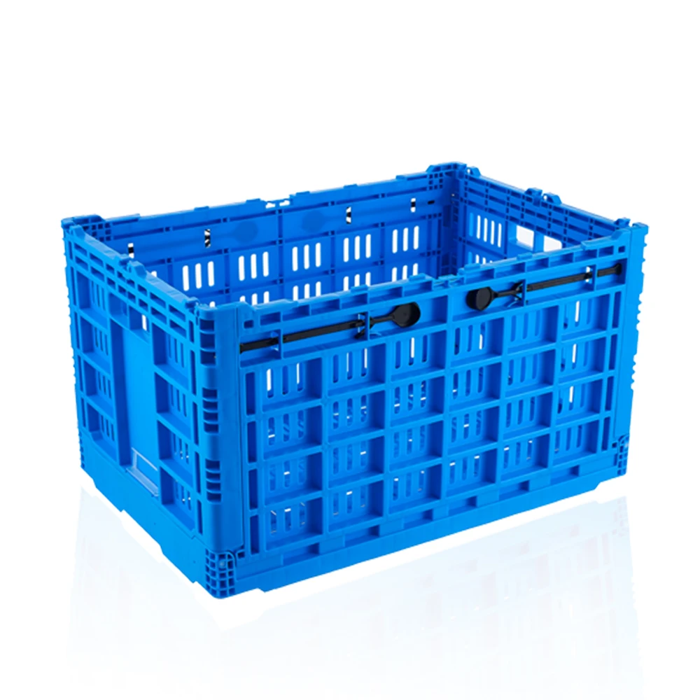 Large foldable equipment to produce divided plastic crate