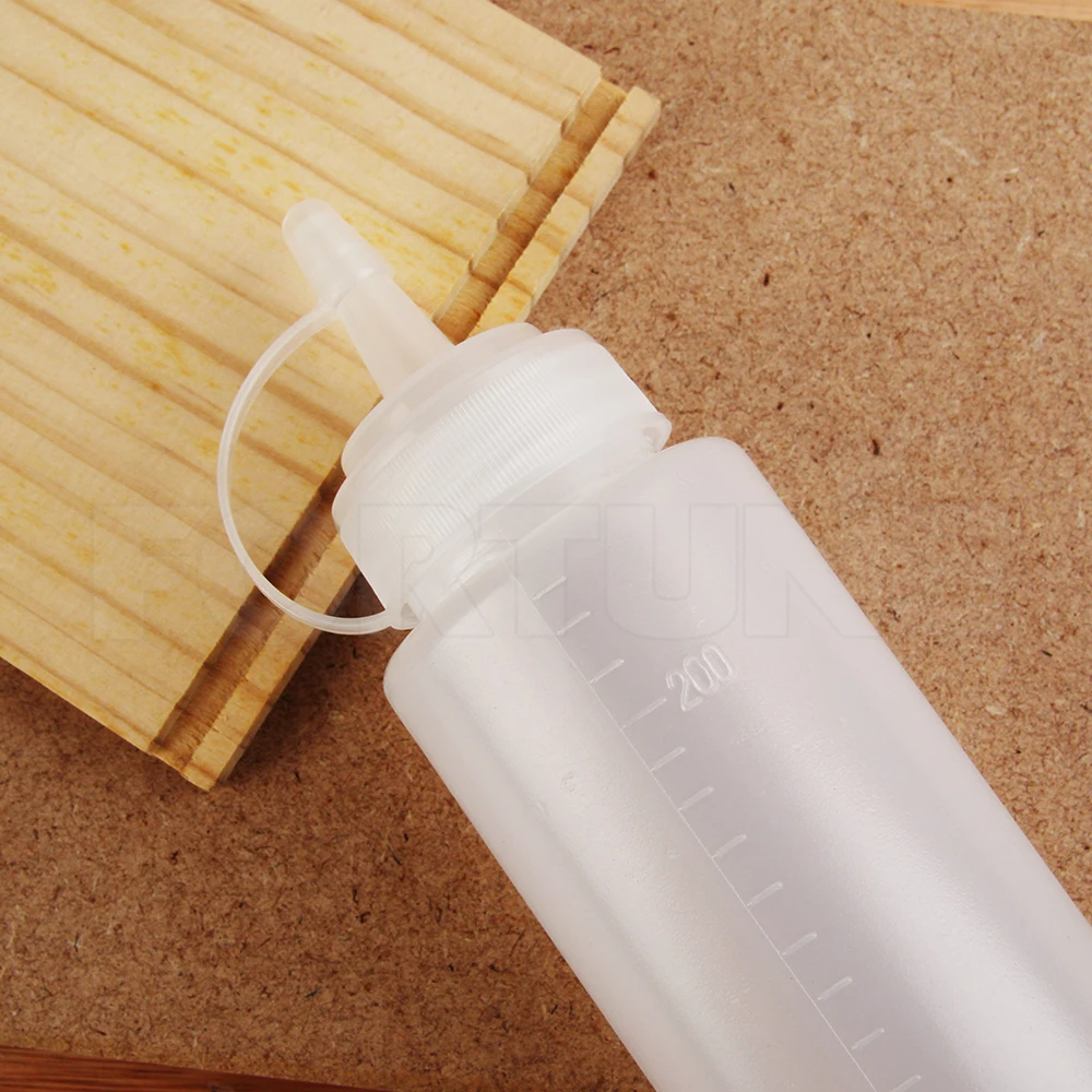 
 200 мл, сжимаемая пустая бутылка клея с длинной крышкой  