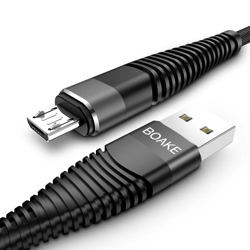 
wholesale 5 pin micro usb charging cable nylon fabric weave custom micro usb data cable 