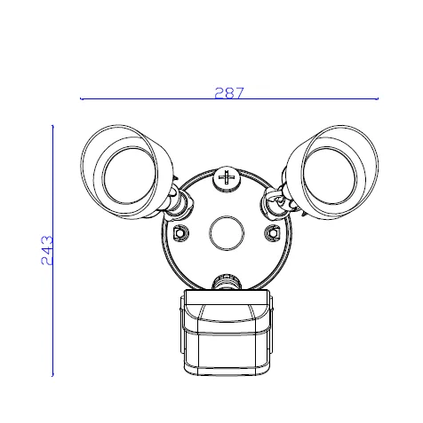 Wholesale Two Head Led Security Indoor Outdoor Night Light Pir Motion Sensor Light LED