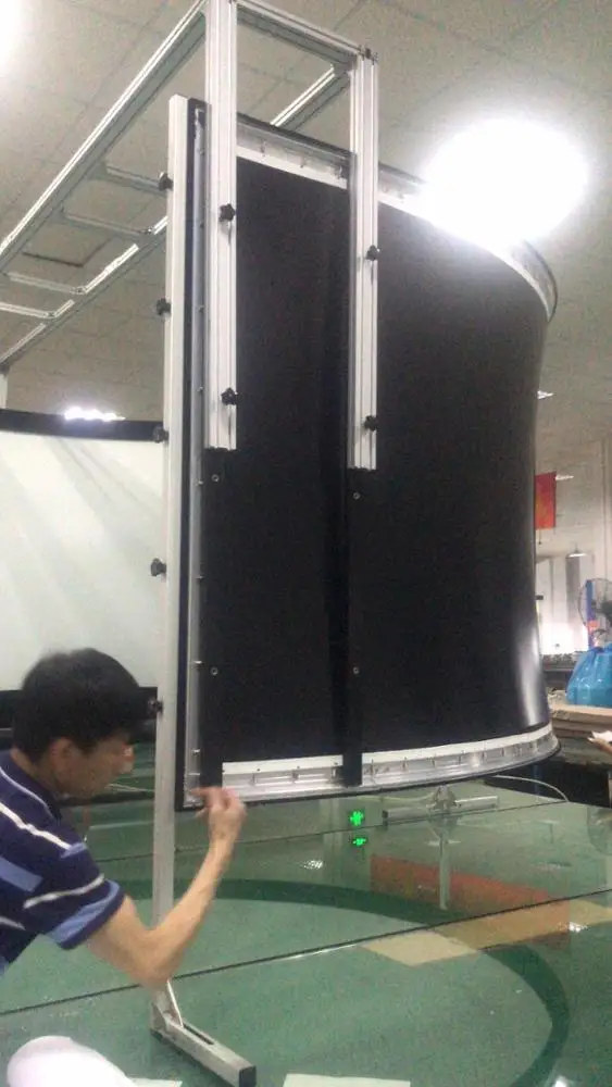 curved projection screen cinema projector screen pvc 3d silver fabric